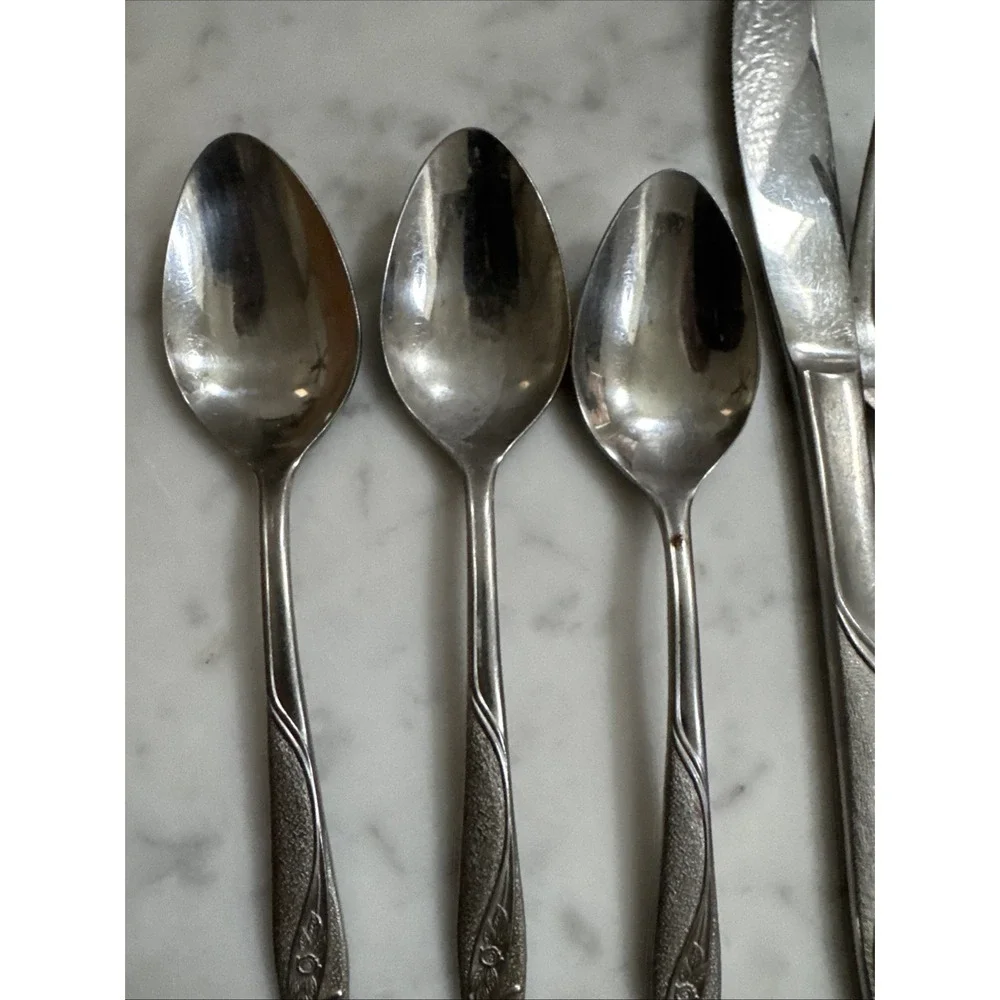 INS220 Stainless By International Silver 18/10 Glossy Set Of 6 Pieces Japan